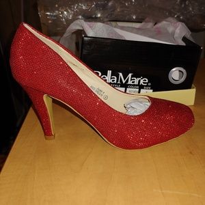 Bella Marie Shoes - đŸ‘ Stunning Red Glitter Pumps đŸ‘ Bella Marie Shoes - đŸ‘ Stunning Red Glitter Pumps đŸ‘
